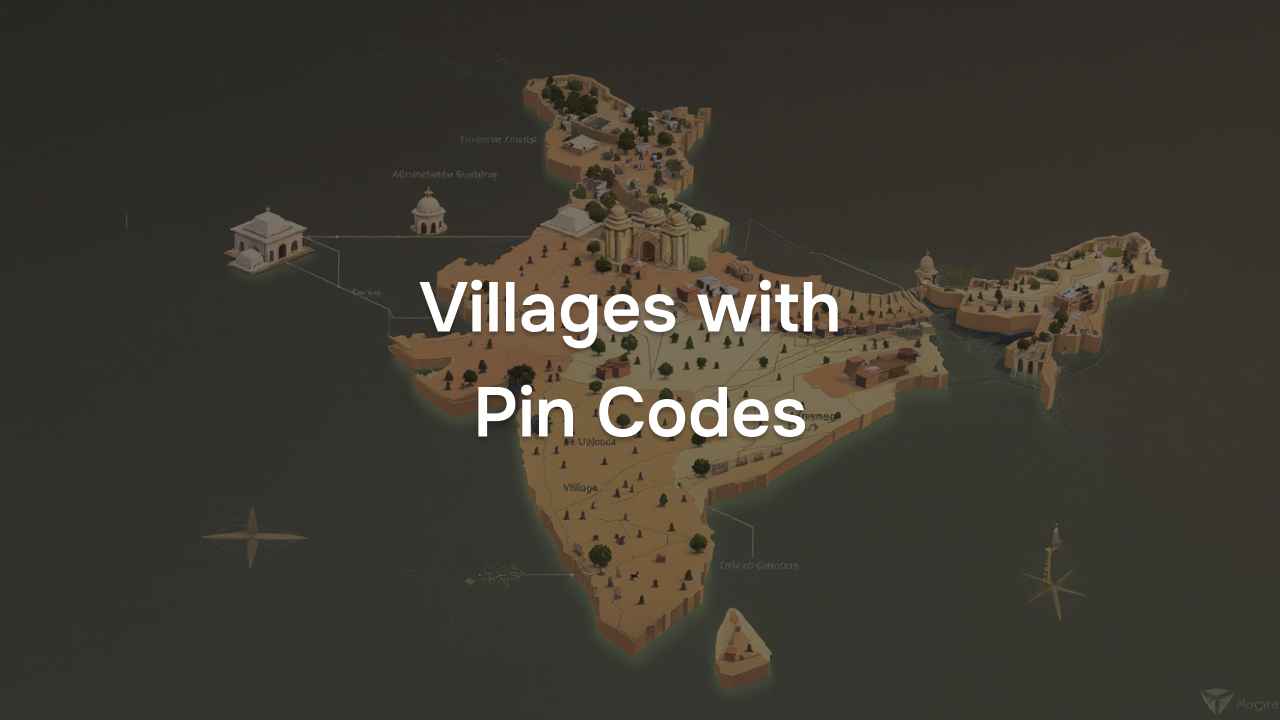 LGD with PIN Codes (Local Government Directory) - Villages